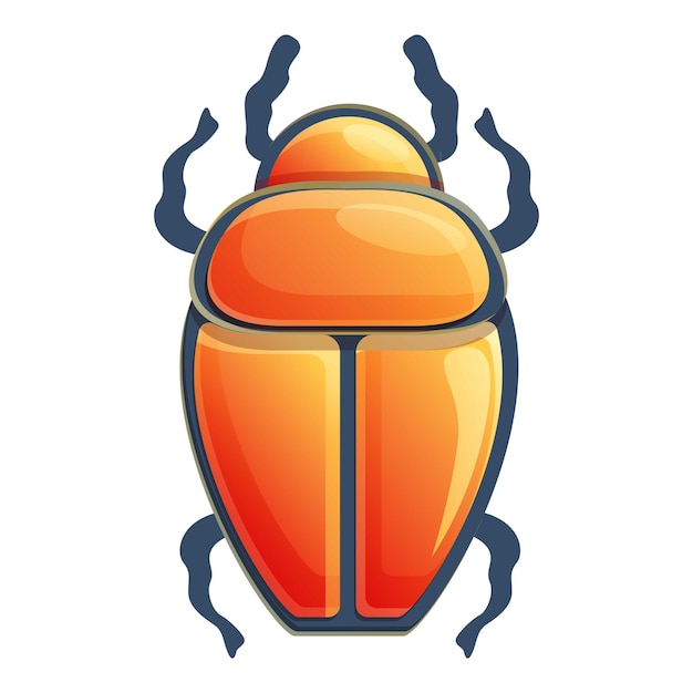 Vector scarab beetle icoon cartoon van scarab beetle vector icoon voor webontwerp geïsoleerd op witte achtergrond