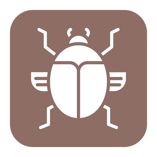 Vettore immagine vettoriale dell'icona dello scarabeo può essere utilizzata per la foresta pluviale