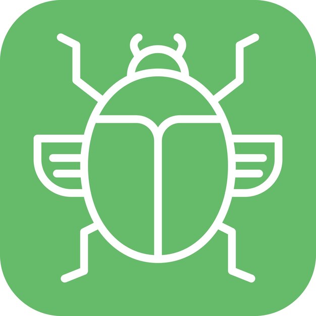 Vector scarab icon vector image can be used for rainforest