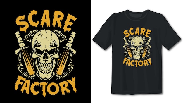 Disegno di magliette di scare factory