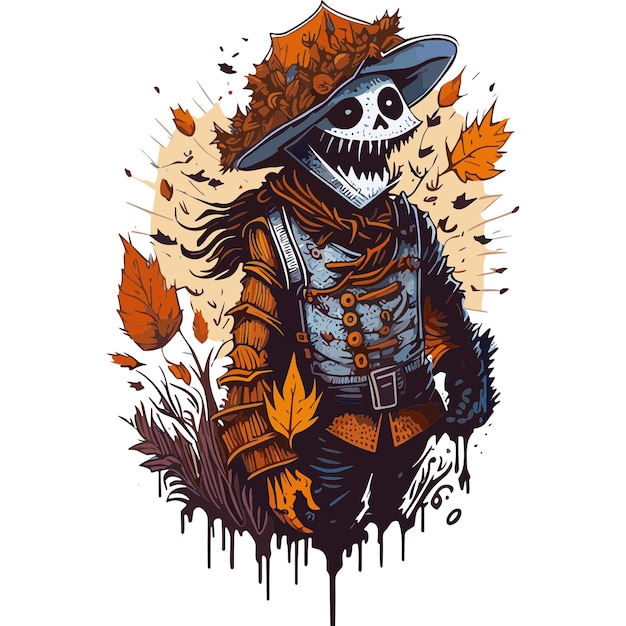 Scarecrow clipart is used for fall themed decorations crafts events and school projects