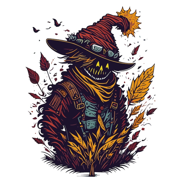 Scarecrow clipart is used for fall themed decorations crafts events and school projects