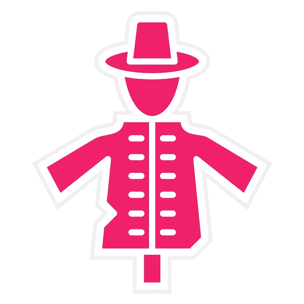 Vector scarecrow icon style