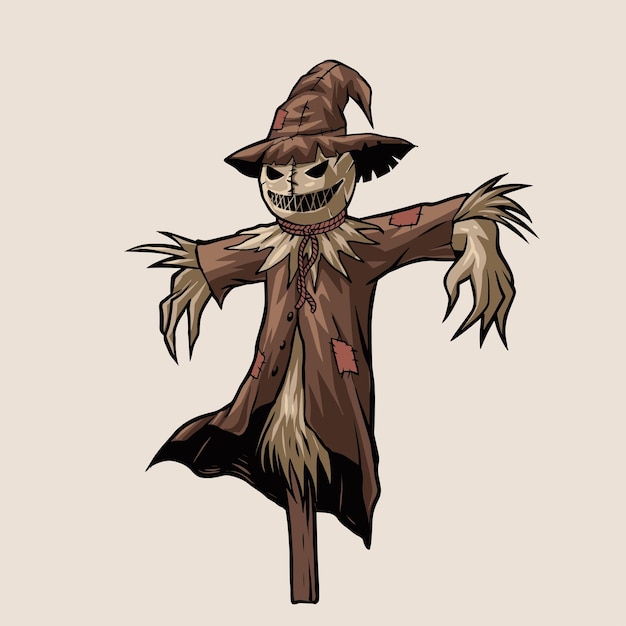 Vector scarecrow illustration