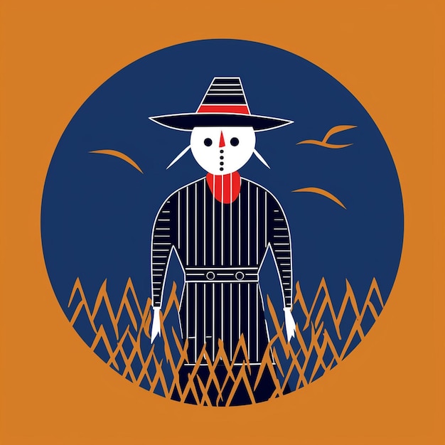 Vector scarecrow vector art