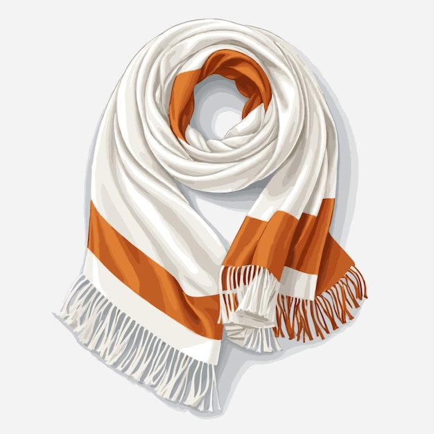 Scarf vector on a white background