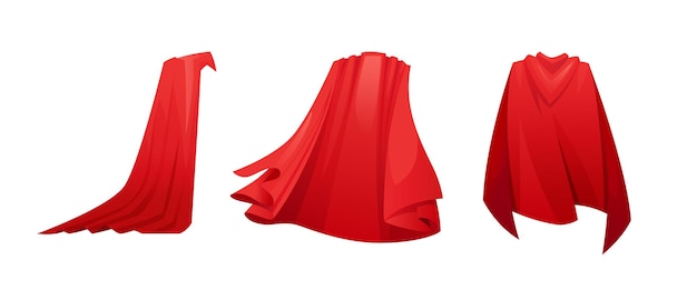 Scarlet fabric silk cloaks set superhero red cape