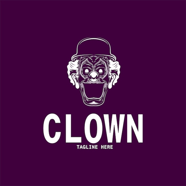 scary clown design vector illustration