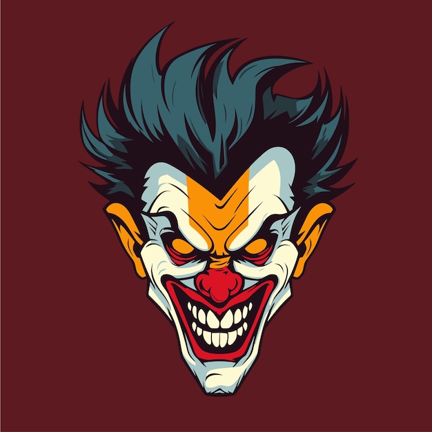 Scary Clown Logo For Esport Team