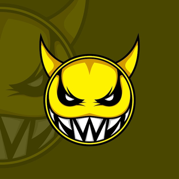 Scary Demon Vector Logo Esport