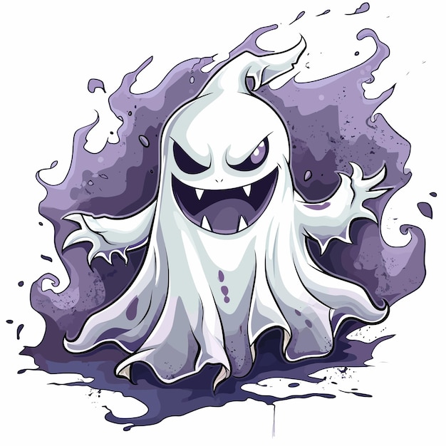 Vector scary ghost design