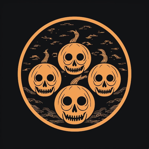 Scary Pumpkin Vector Art