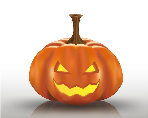 Vector scary pumpkin