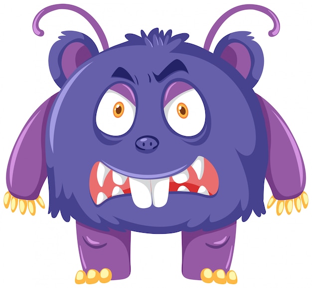 A scary purple monster