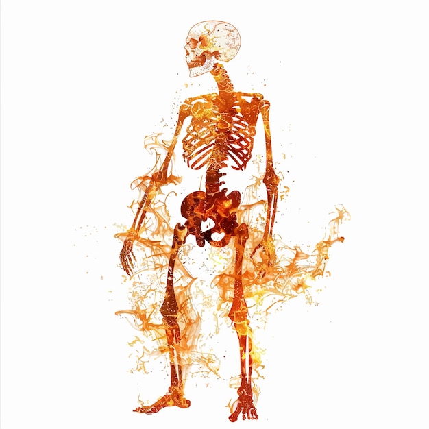 Scary_skeleton_on_fire neural_network_vector