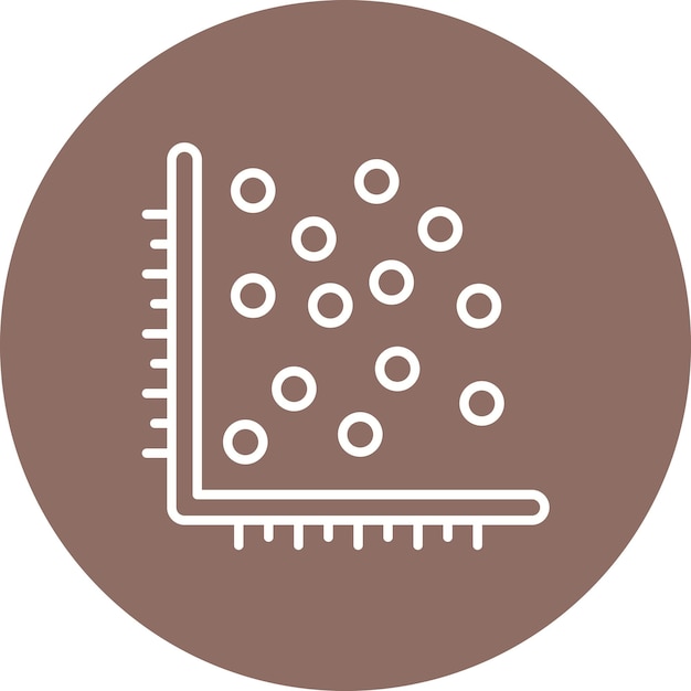 Scatter Plot icon vector image Can be used for Data Analytics