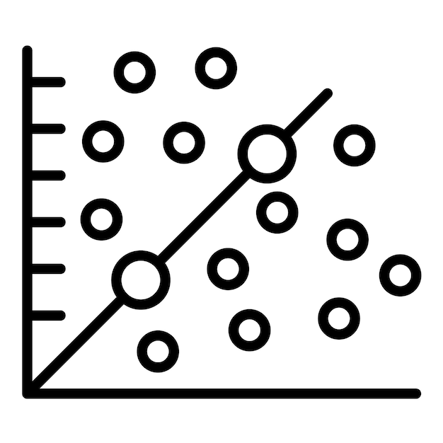 Scatter Plot Vector Illustratie Stijl