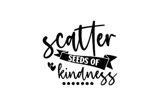 Vector scatter seeds of kindness