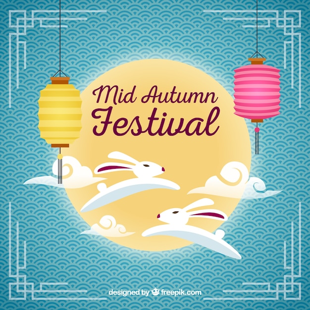 Scene about mid autumn festival