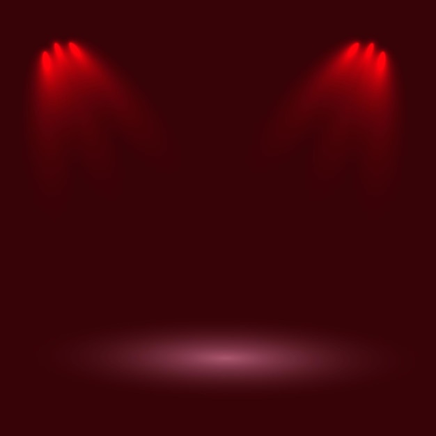 Scene A scene representation for an isolated object Abstract light on a red background Vector