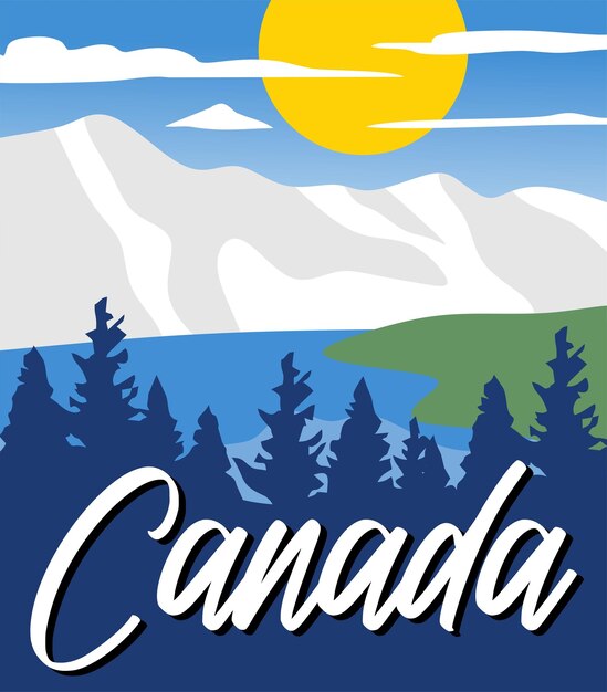 scenery in canada with beautiful nature