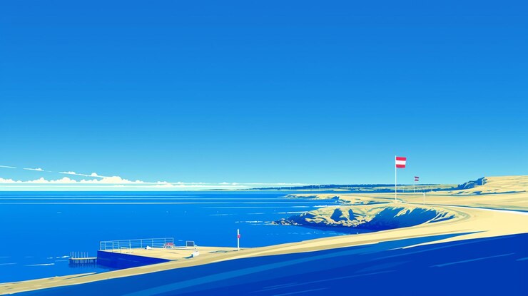 Vector 西ポメラニア 州 の 美しい バルト 海岸