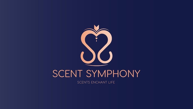 Scent Symphony ミニマルロゴデザイン