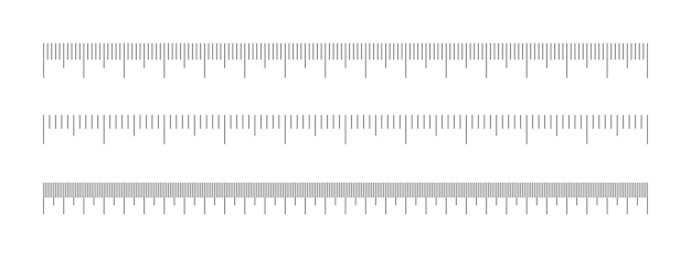 Schaal van liniaalset horizontale meetkaart afstandshoogte- of lengtemeetinstrument