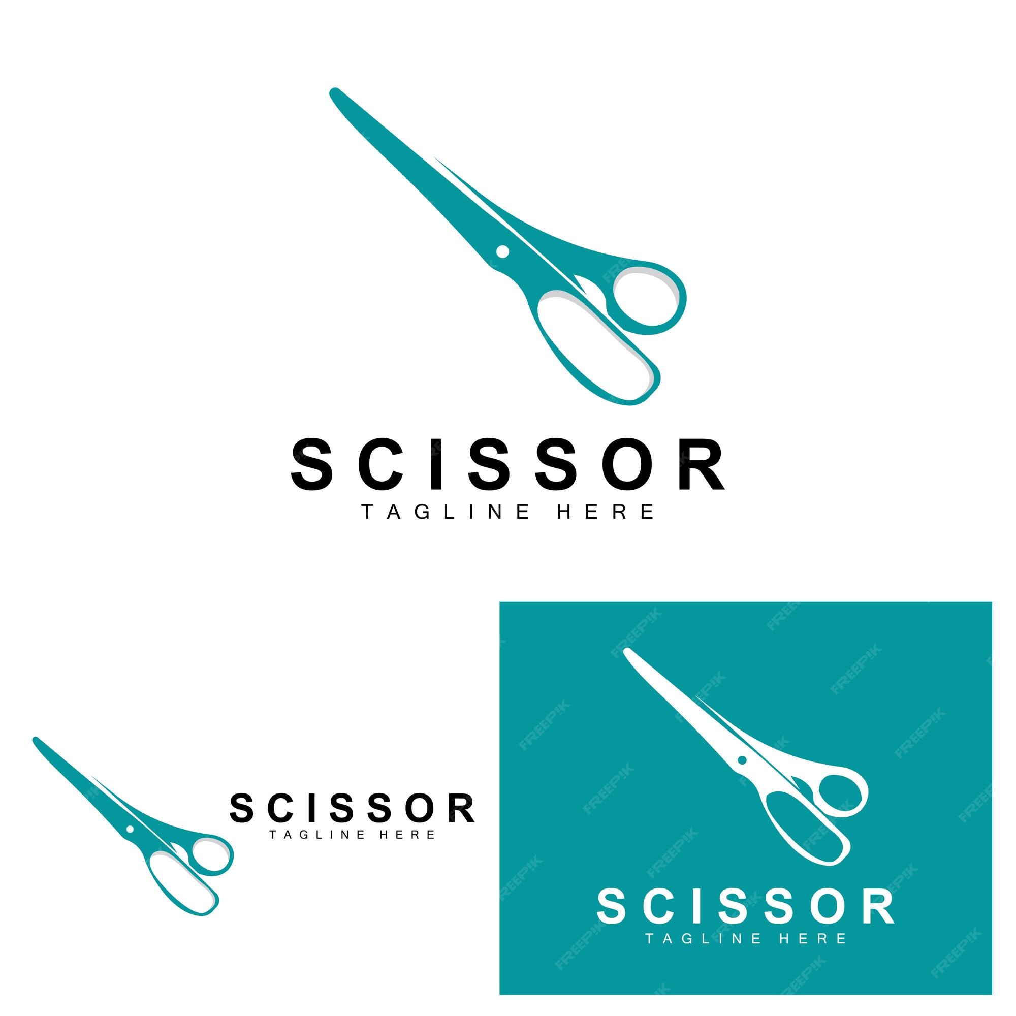 overschot Portier filter Schaar logo design barbershop scheerapparaat vector kapper schaar merk  illustratie | Premium Vector