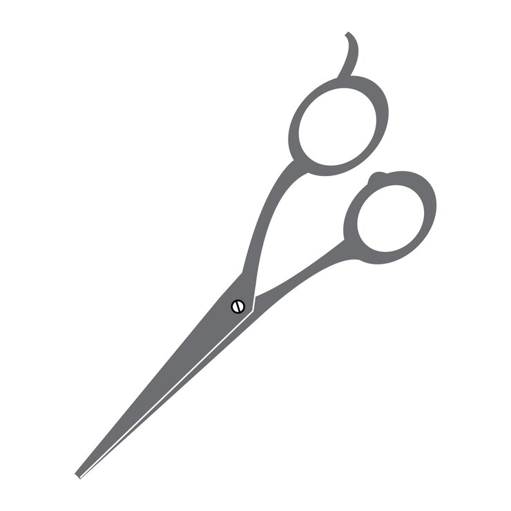 Vector schaar pictogram logo vector ontwerpsjabloon