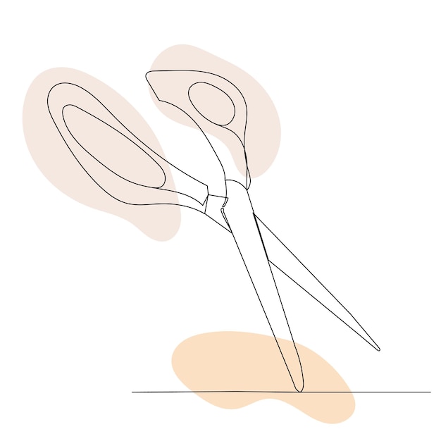 Schaartekening door één ononderbroken lijnschets