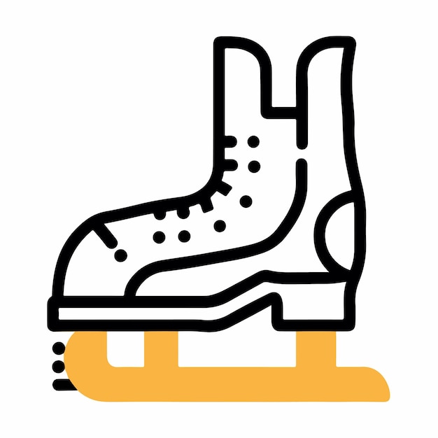 schaatsen pictogram eenvoudige platte vector pictogram