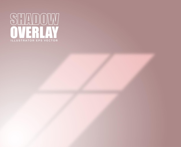 Schaduwoverlay-effect Raamkozijn Pastelkleurige achtergrond
