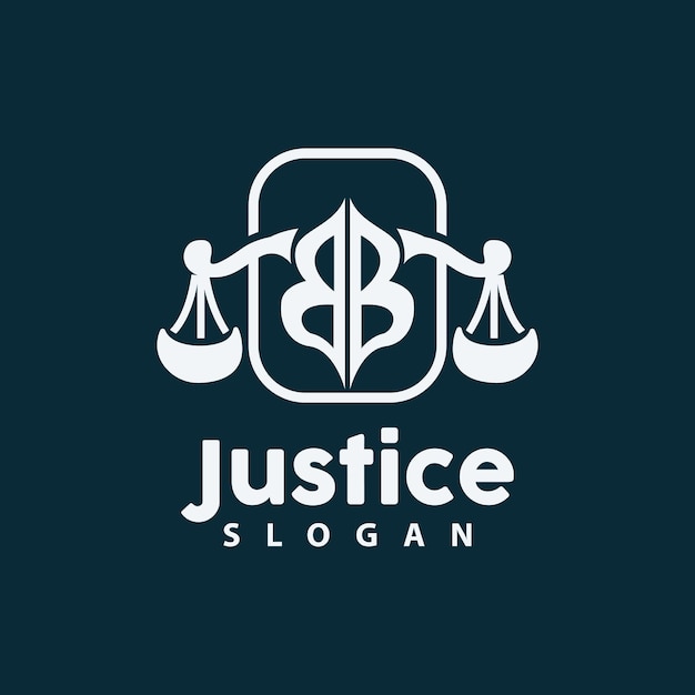 Schalen van Wet Logo Schalen van Justitie Vector Eenvoudige Lijn Ontwerp Pictogram Symbool Illustratie
