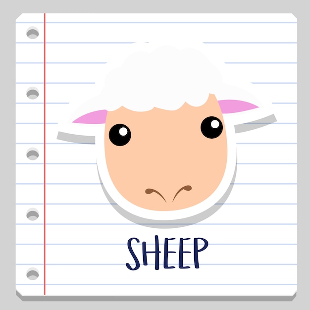 Schapen boerderij dieren Notebook Clip Art