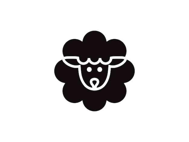 schapen logo pictogram ontwerp vector