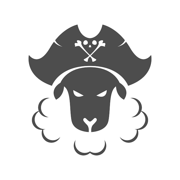 Vector schapen logo pictogram ontwerp