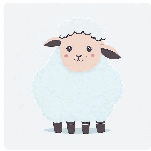 schapen vector illustratie witte achtergrond