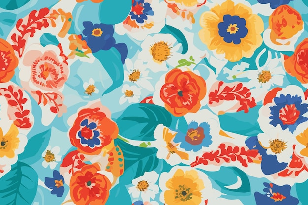 Schattig bloemmotief in de bloem naadloze vector textuur elegante sjabloon voor mode prints Vect