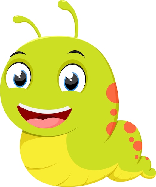 Schattig caterpillar cartoon