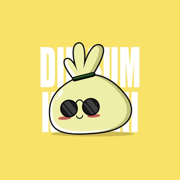 Schattig dimsum Kawaii-personage