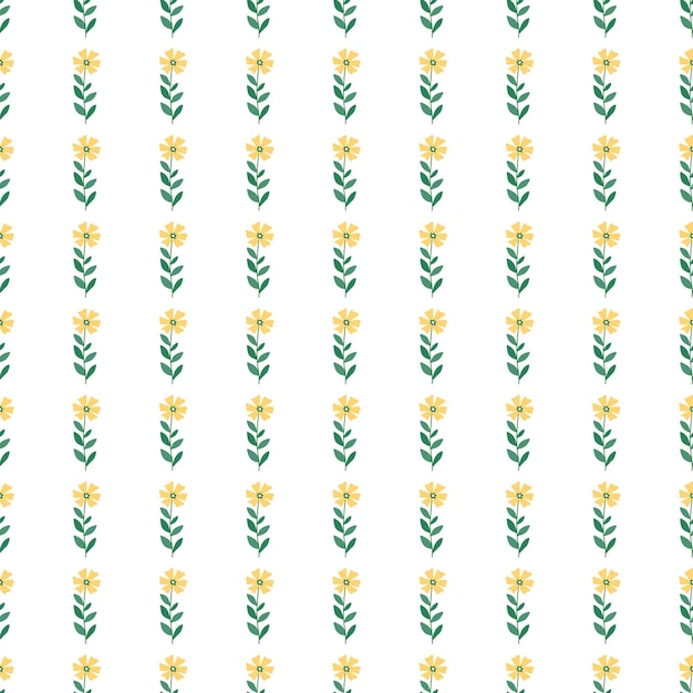 Schattig gestileerd ditsy bloem naadloos patroon Decoratieve naïeve botanische achtergrond Ontwerp voor stof textiel print inpakpapier omslag poster Vector illustratie