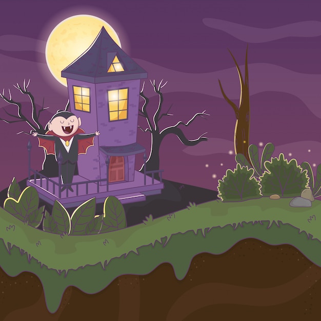 Schattig halloween illustratie