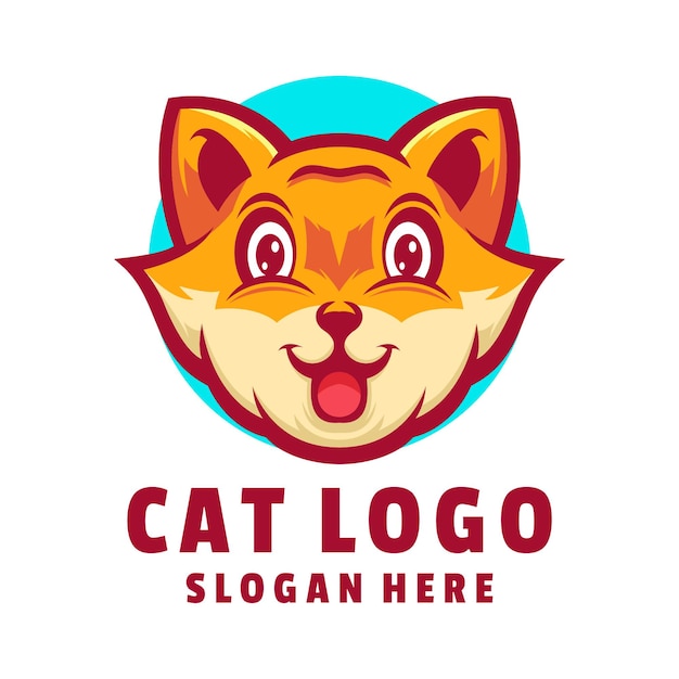 schattig kattenlogo