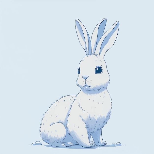 Schattig konijn cartoon vector ontwerp