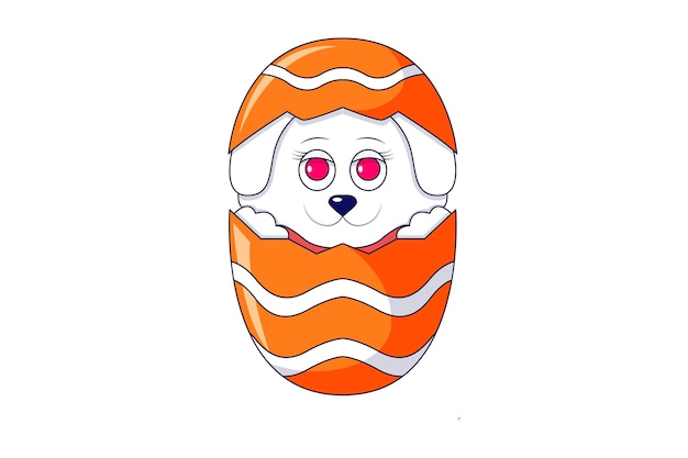Schattig konijn karakter ontwerp illustratie