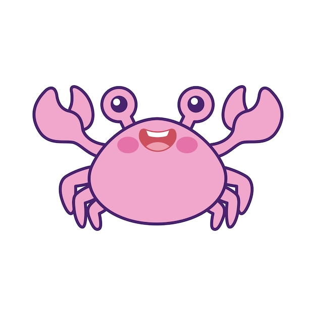 Schattig krab cartoon