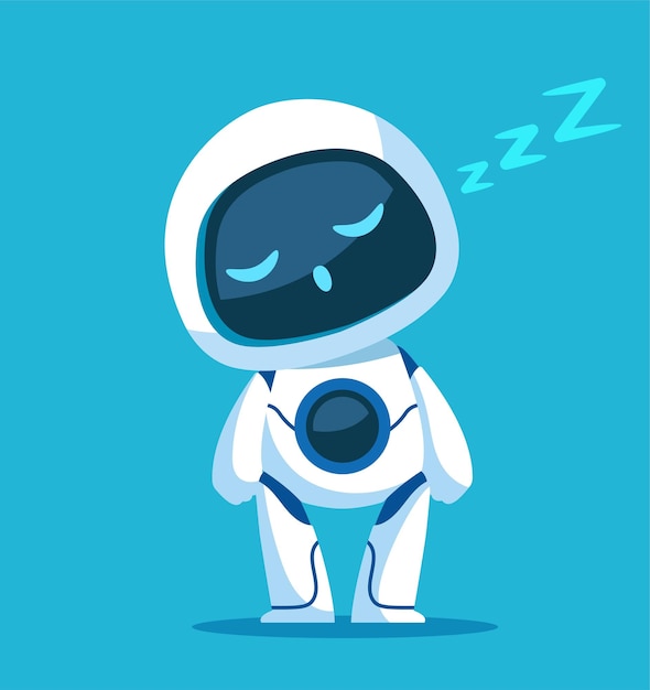 Schattig robot vector icoon