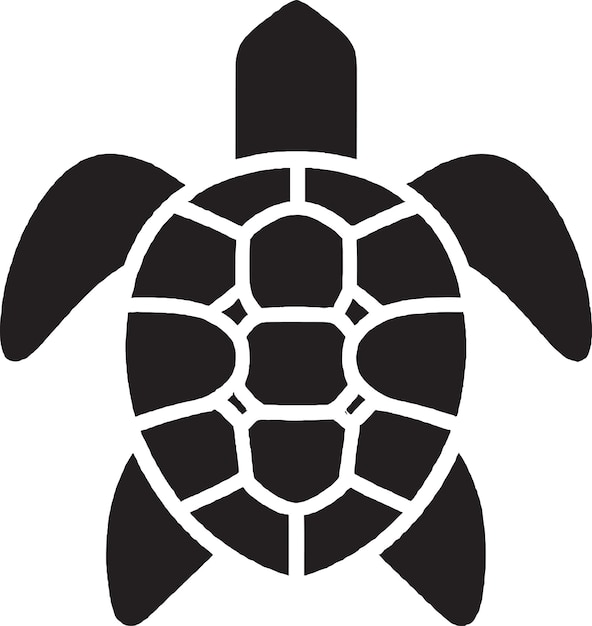 Schattig Schildpad Embleem Ontwerp