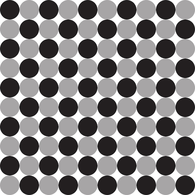 Schattig zwart wit BW grijze polkadot cirkel ronde bol abstracte vorm Element pastel geruite tartan geruite Scott patroon illustratie inpakpapier picknick mat tafelkleed stof achtergrond
